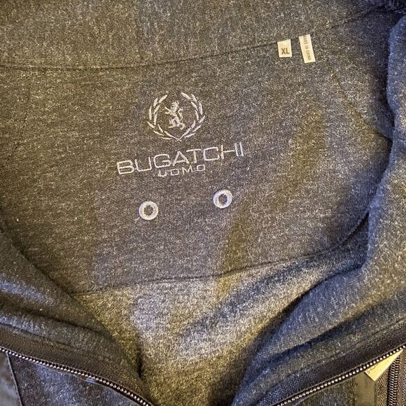 Bugatchi Pull Over Jacket with Pockets Gray LN - Picture 6 of 9